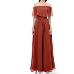 BRAND NEW!! Rust Bridesmaid Dress